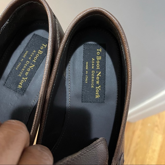 NWOB To Boot New York Sigaro Loafer Brown Sz 10.5 - Picture 7 of 14